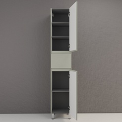 Style Line Шкаф пенал Манхэттен 36 олива – фотография-4